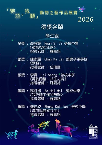 獲獎名單